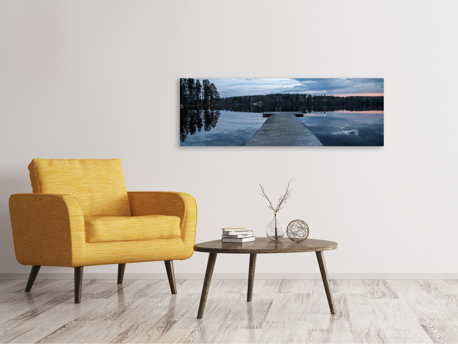 Canvas print panorama To the other bank