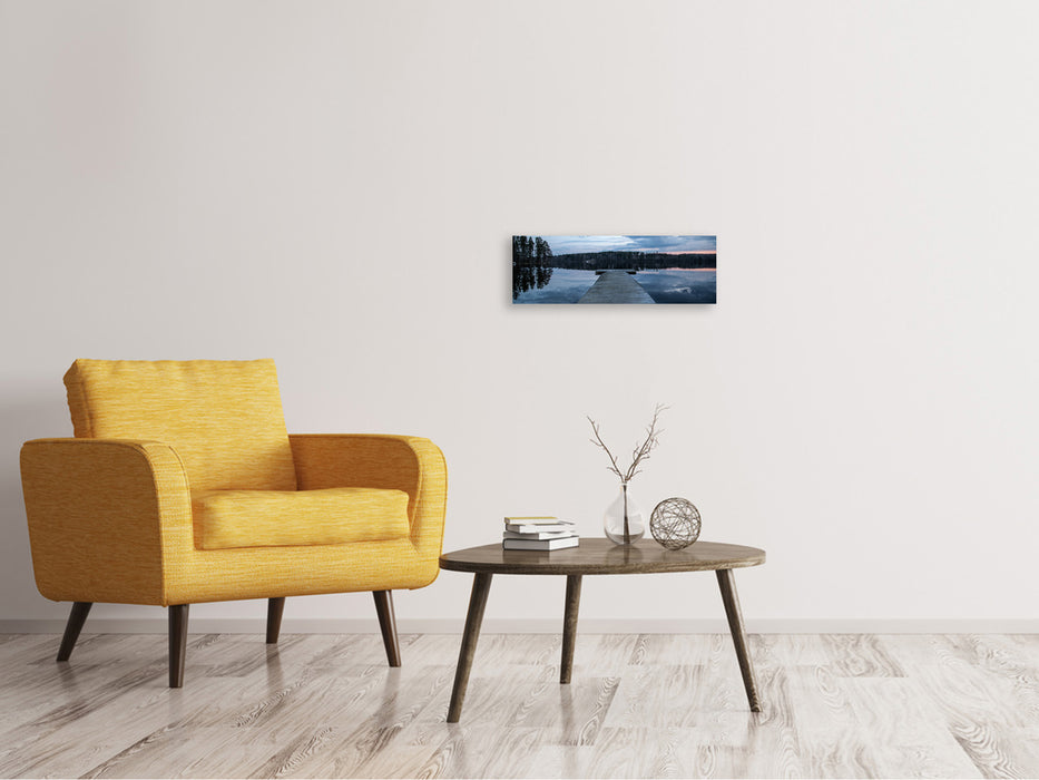 Canvas print panorama To the other bank