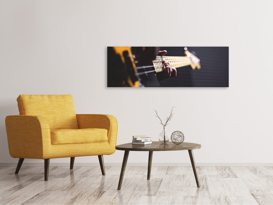 Panoramic canvas print Guitar player