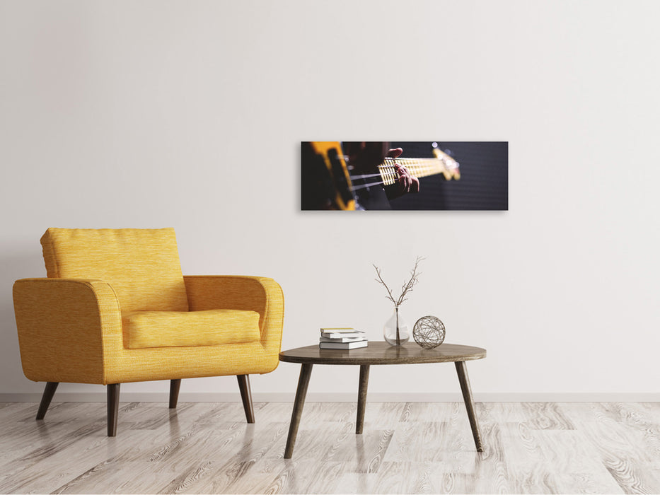 Panoramic canvas print Guitar player