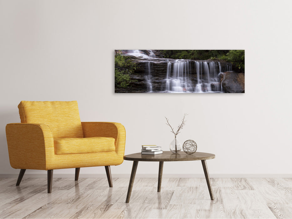 Panorama canvas print At the end of the waterfall