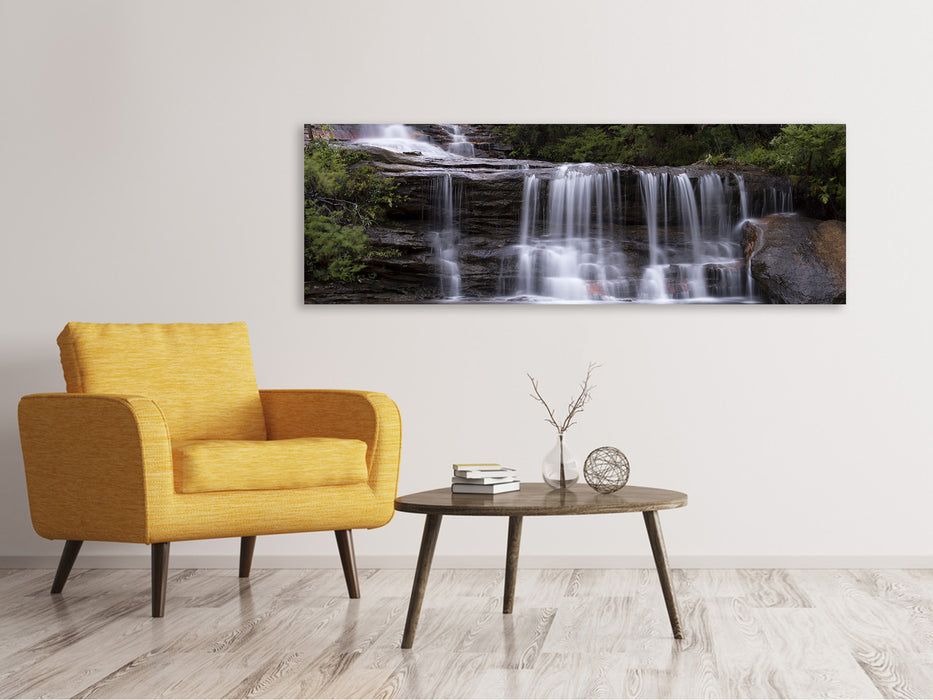 Panorama canvas print At the end of the waterfall