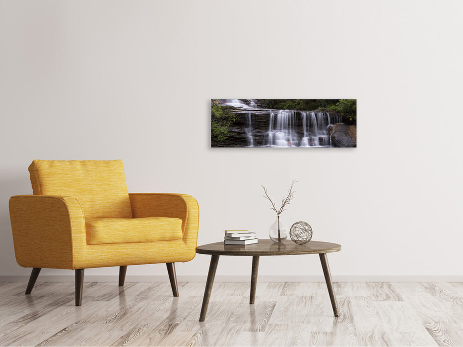 Panorama canvas print At the end of the waterfall