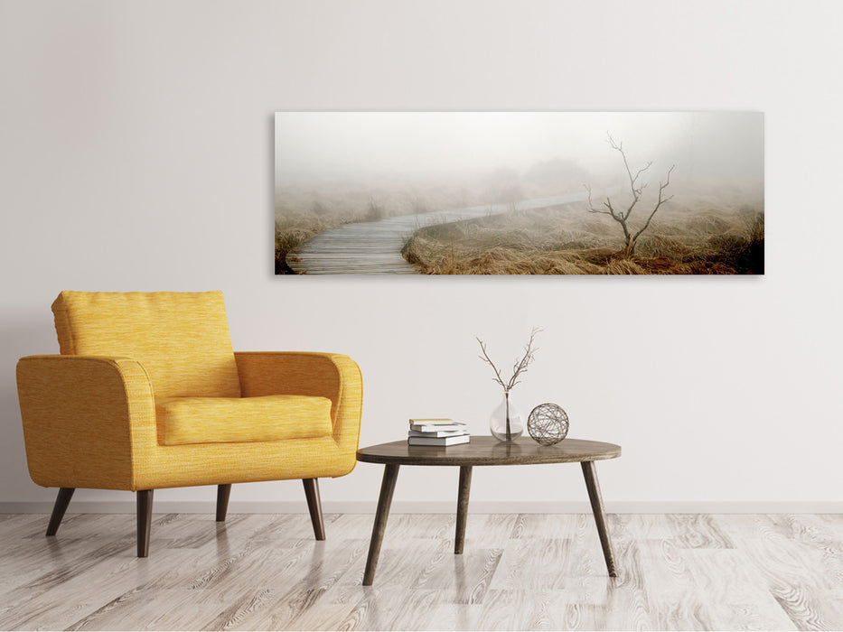 Panoramic canvas print Dense fog