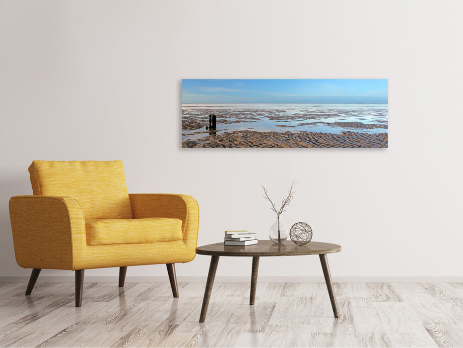 Leinwandbild Panorama Die Nordsee