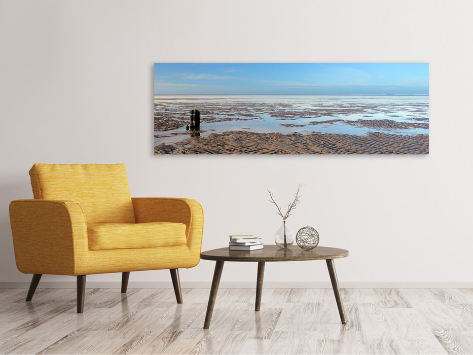 Leinwandbild Panorama Die Nordsee