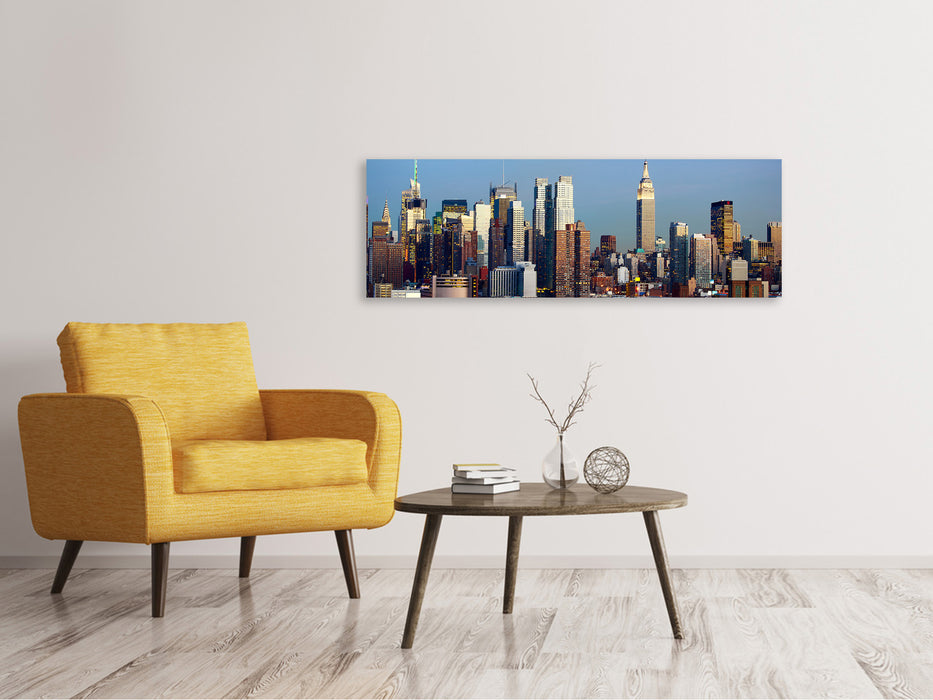 Leinwandbild Panorama Skyline Midtown Manhattan