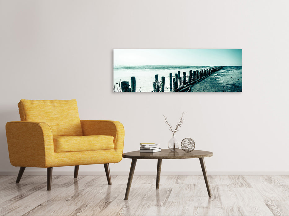 Leinwandbild Panorama Das Wattenmeer