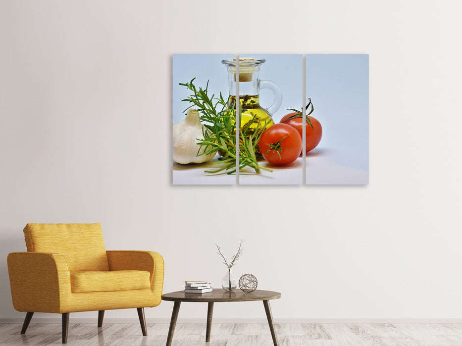 3 Piece Canvas Print Herbal Oil