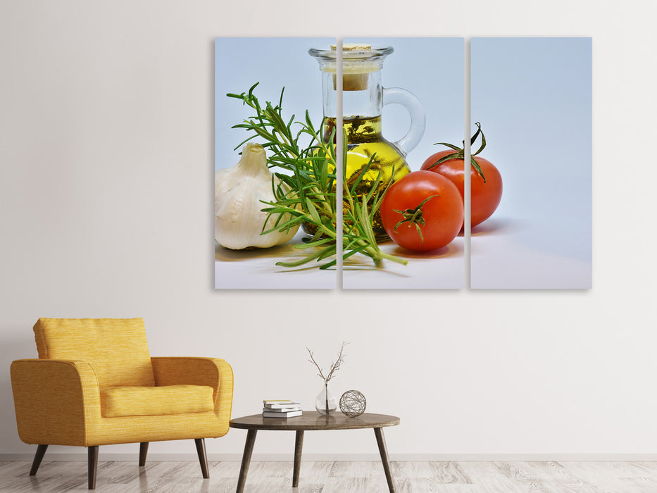 3 Piece Canvas Print Herbal Oil