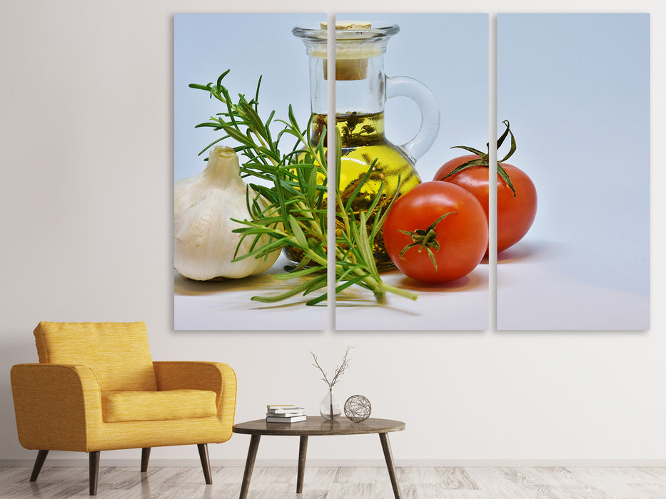 3 Piece Canvas Print Herbal Oil