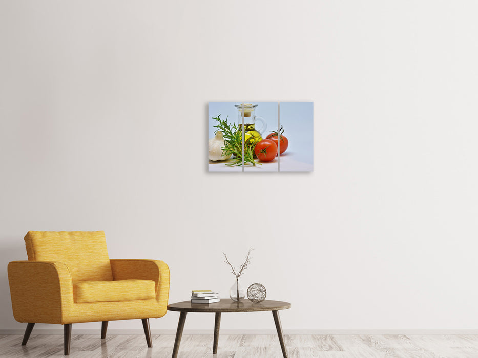 3 Piece Canvas Print Herbal Oil