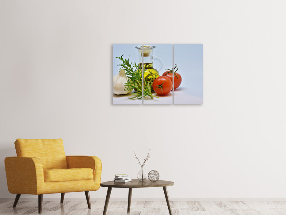 3 Piece Canvas Print Herbal Oil