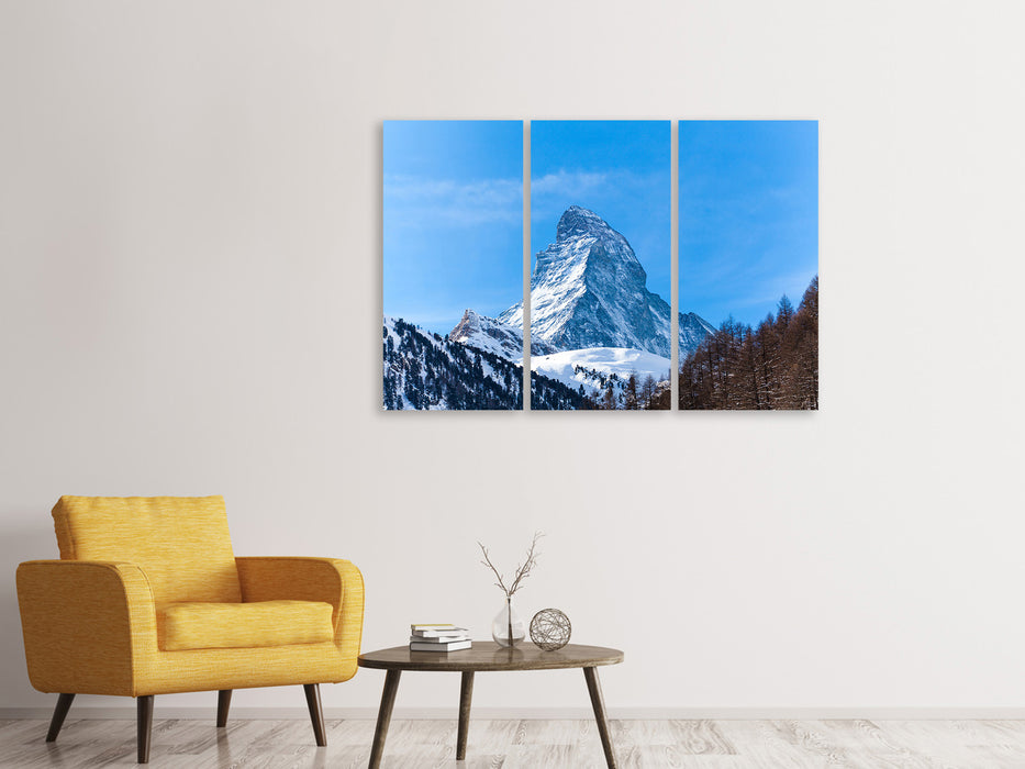 Leinwandbild 3-teilig Das majestätische Matterhorn