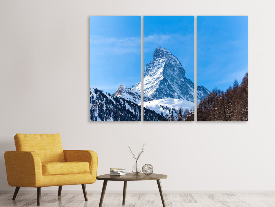 Leinwandbild 3-teilig Das majestätische Matterhorn