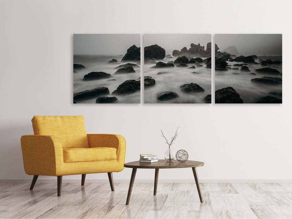 Panorama Leinwandbild 3-teilig Inspiration Meer