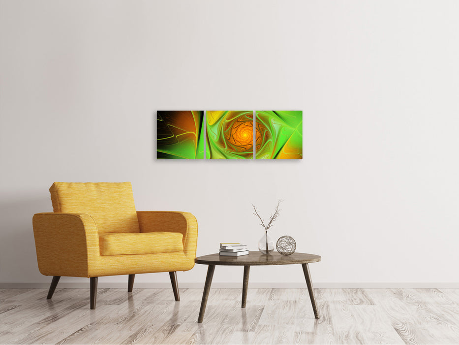 Panorama 3-piece canvas picture abstractions