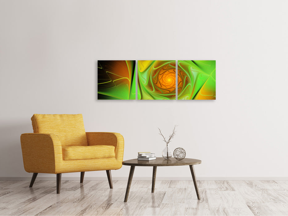 Panorama 3-piece canvas picture abstractions