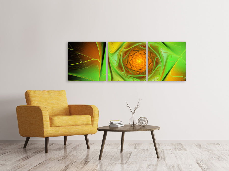 Panorama 3-piece canvas picture abstractions