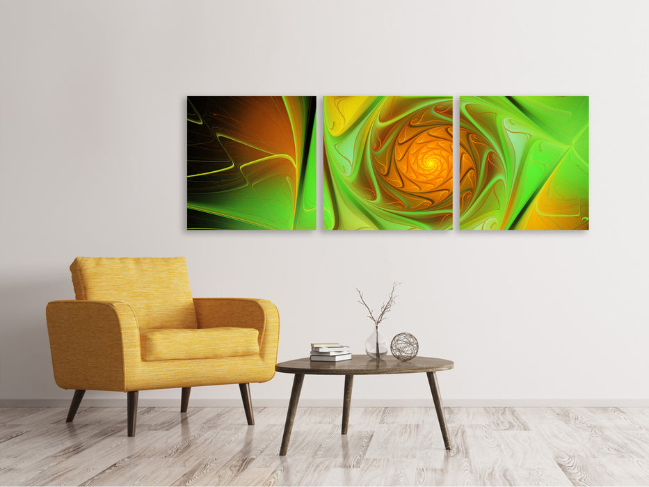 Panorama 3-piece canvas picture abstractions