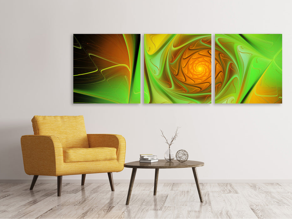 Panorama 3-piece canvas picture abstractions