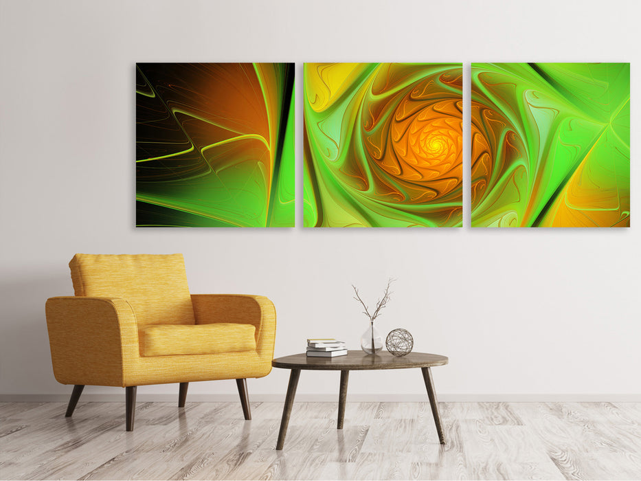 Panorama 3-piece canvas picture abstractions