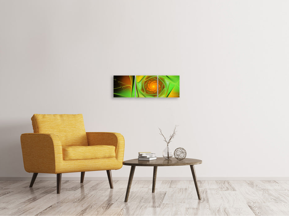 Panorama 3-piece canvas picture abstractions