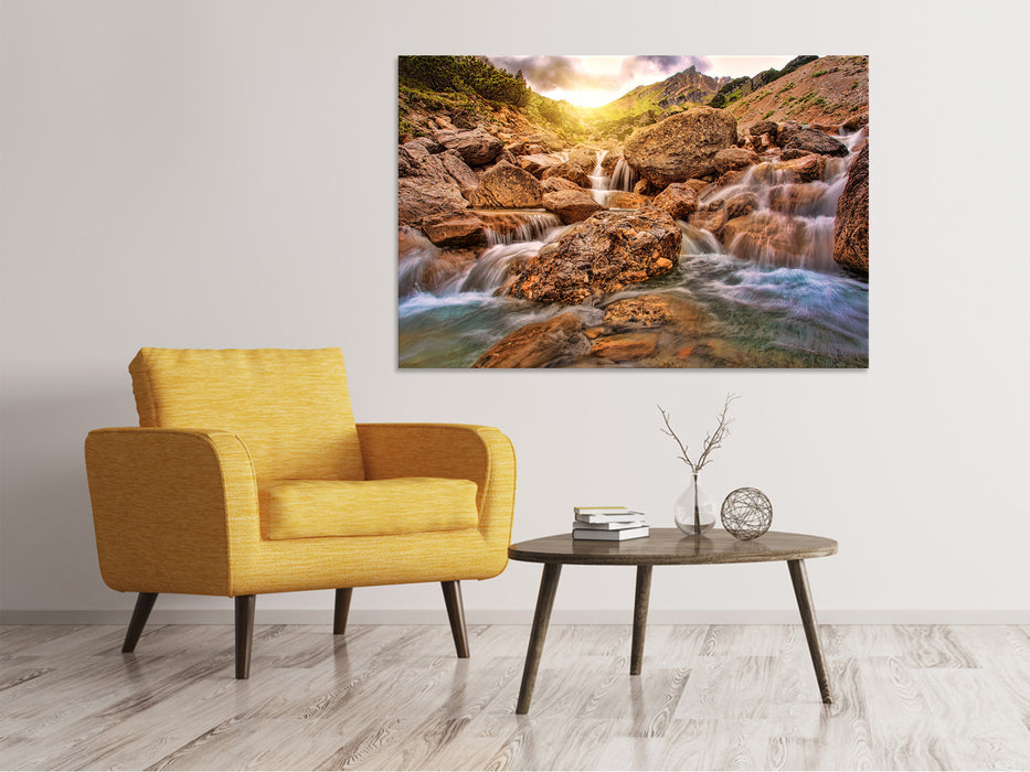 Canvas print Mountain waters