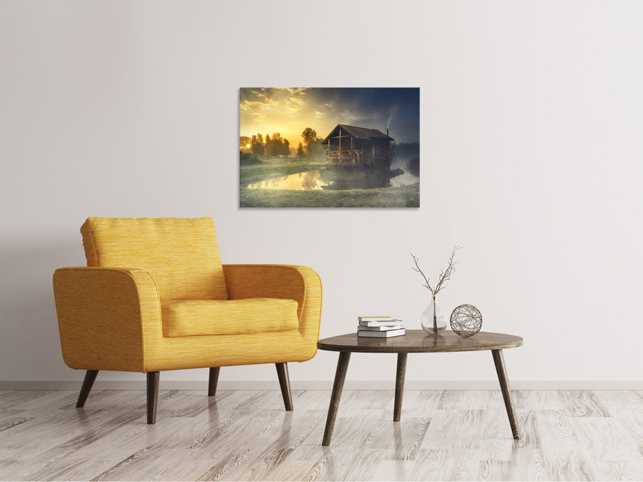 Canvas print Mysterious hut