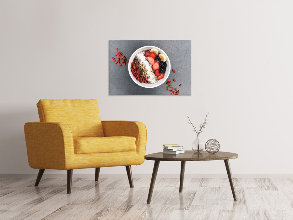 Canvas print Breakfast with fruit