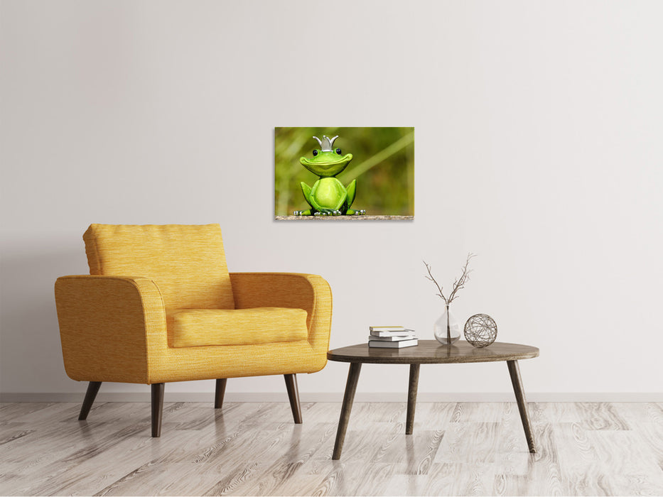 Canvas print Mr Frog King