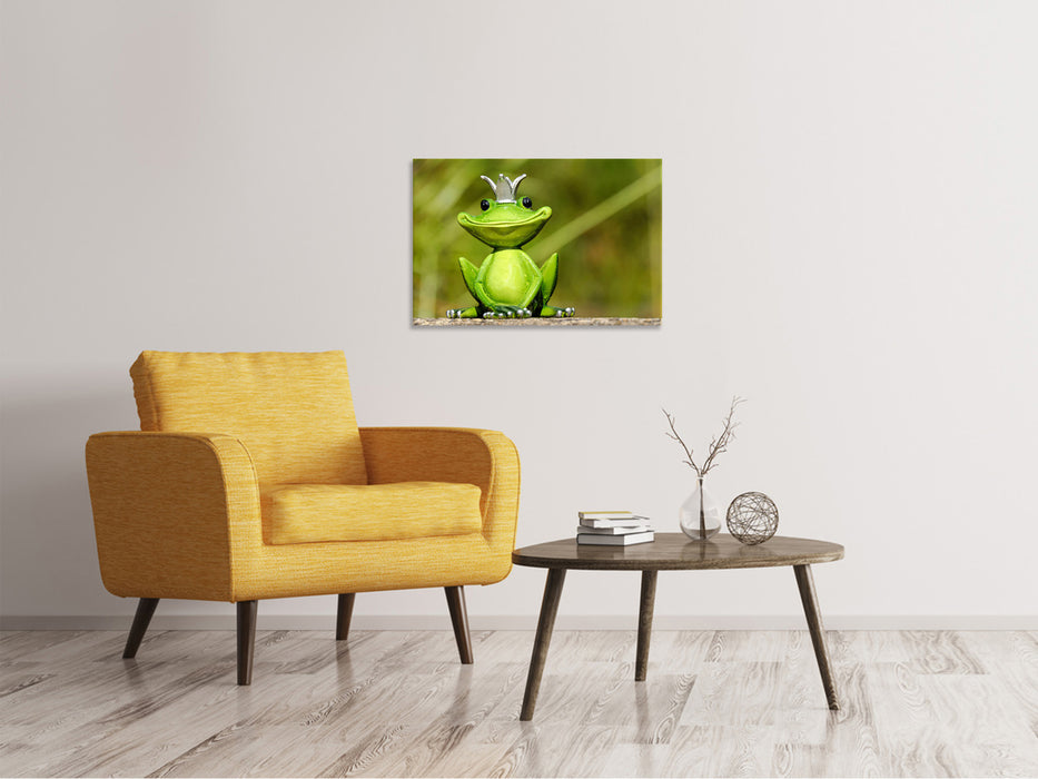 Canvas print Mr Frog King