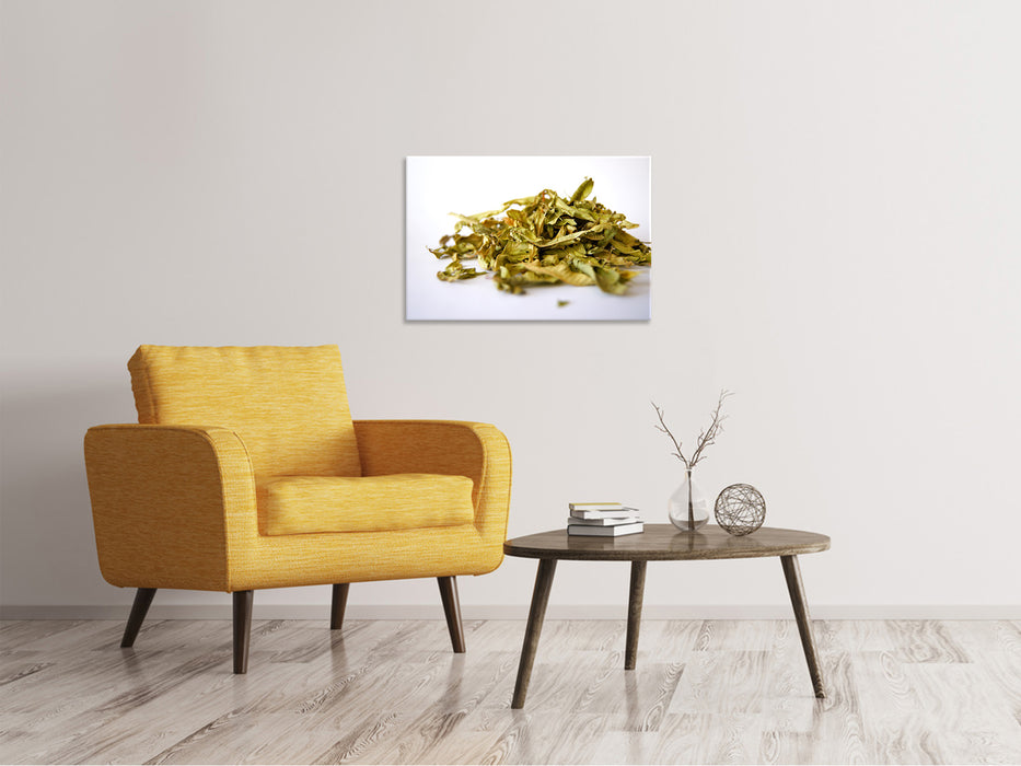 Canvas print Tea leaves