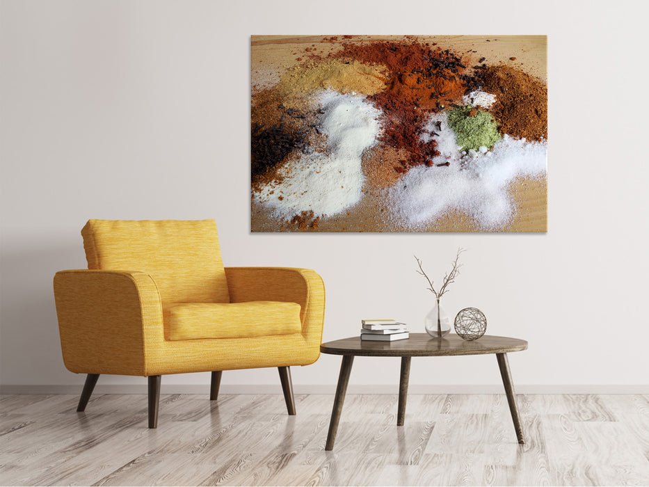 Canvas print Ground spices