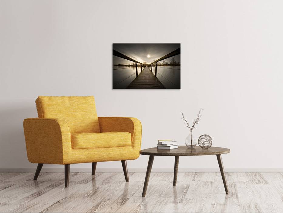 Canvas print The wooden bridge