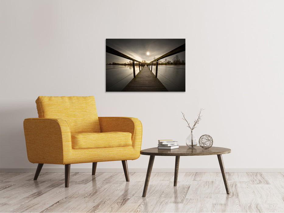 Canvas print The wooden bridge