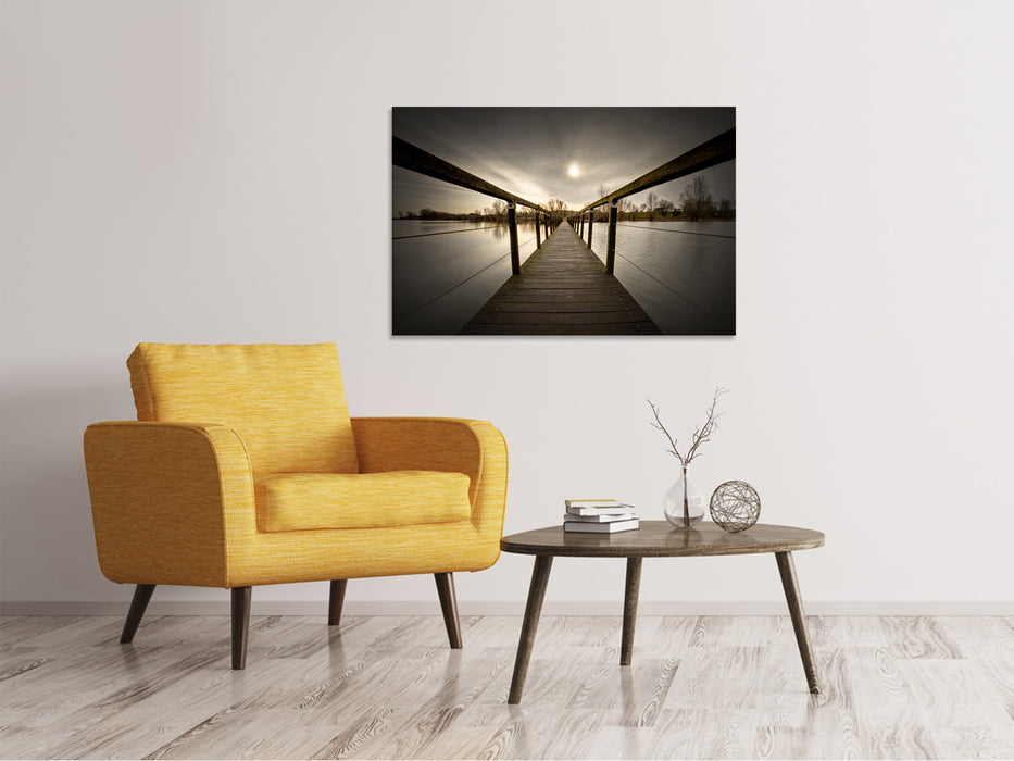 Canvas print The wooden bridge