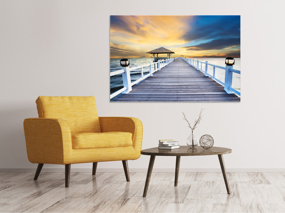 Canvas print The bridge into the sea