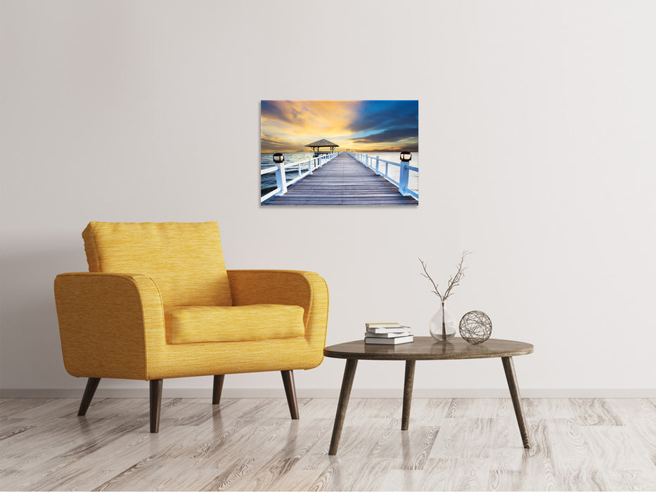 Canvas print The bridge into the sea