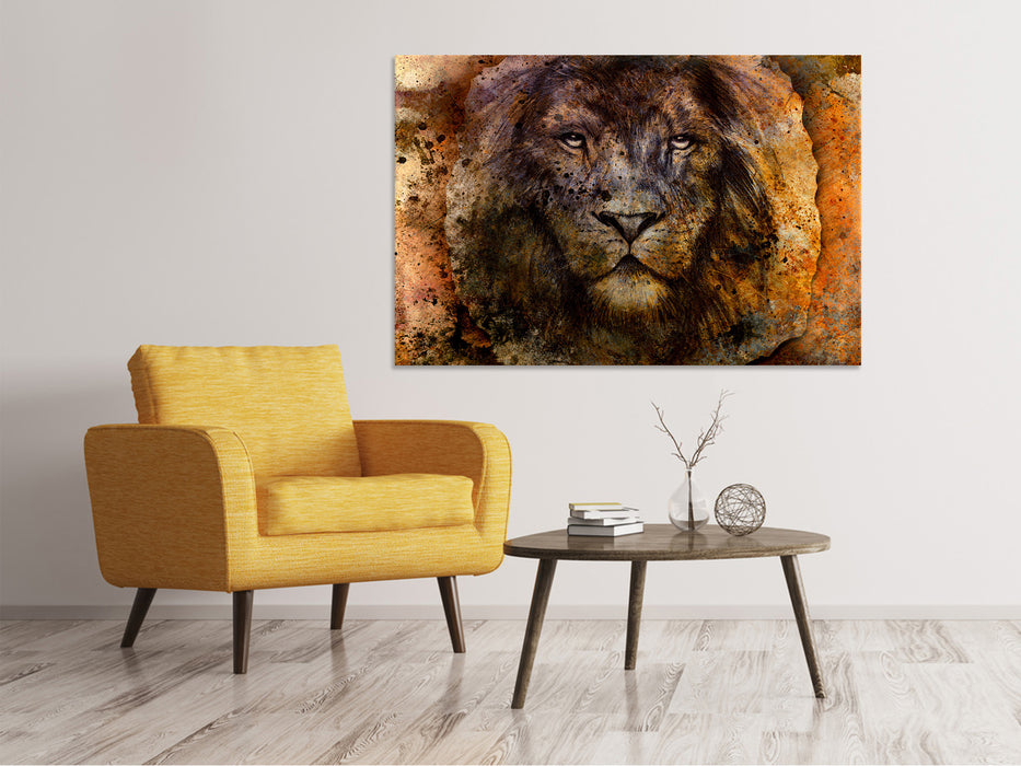 Canvas print Portrait of a lion