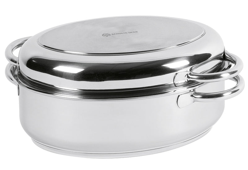 SCHULTE-UFER Multibräter oval 6,5 l Ø34cm Edelstahl