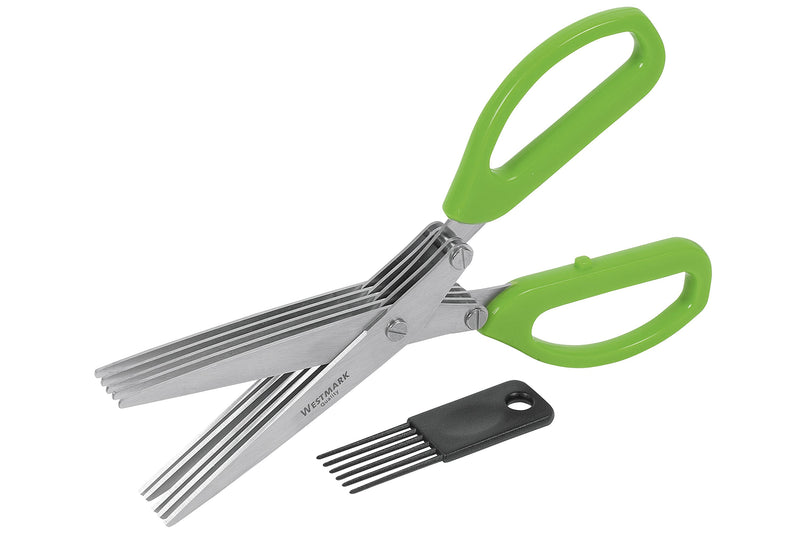 WESTMARK Kräuterschere Kräuterfee mit 5 Klingen und Reinigungskamm 20x8x2cm
