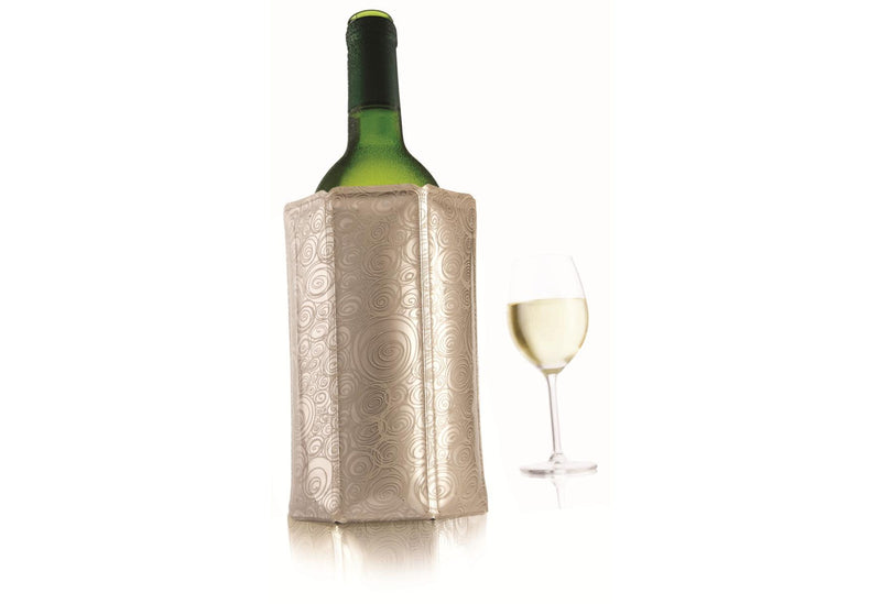 VACU VIN Kühlmantel für Weinflaschen Platin 17,7x14cm