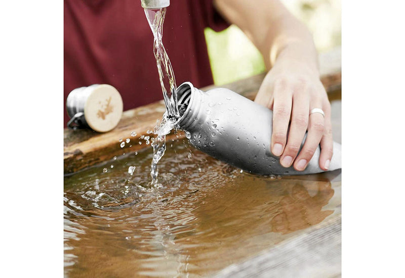 PANDOO Trinkflasche isoliert Edelstahl 1000ml