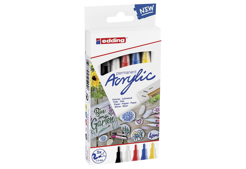 EDDING Acrylmarker 5300 basic fein 5er-Set