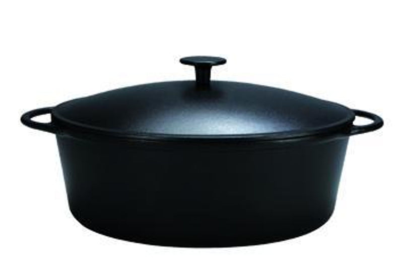 KARL KRÜGER Gänsebräter Rustika 7,5 l Ø34cm schwarz matt
