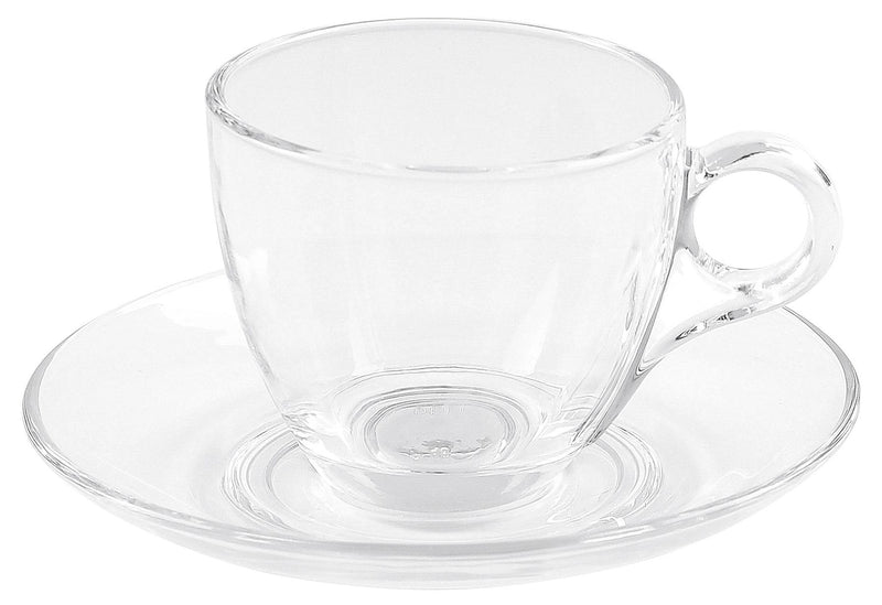 Teeglas mit Untertasse 6 Stück