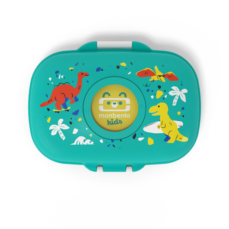 MONBENTO Brotdose Gram Graphic Dino 600ml türkis