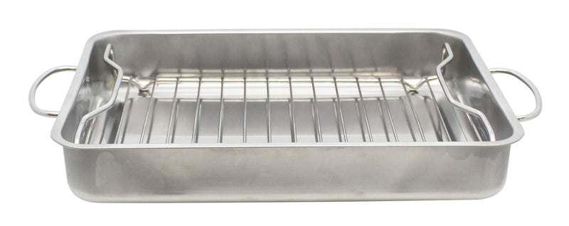 ELO Brat-und Auflaufform Basic 40x32x6,5cm mit Grilleinsatz Edelstahl