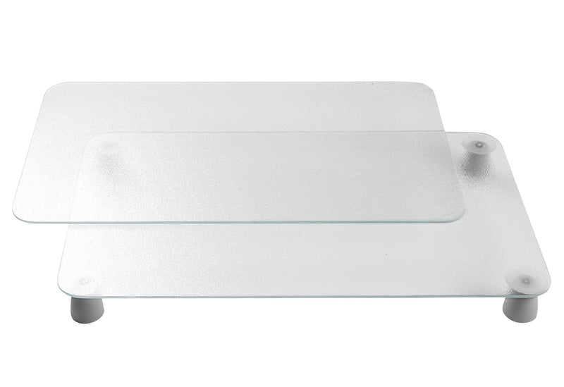 WENKO Herd-Abdeckplatte Glas 52x30cm transparent 2Stück